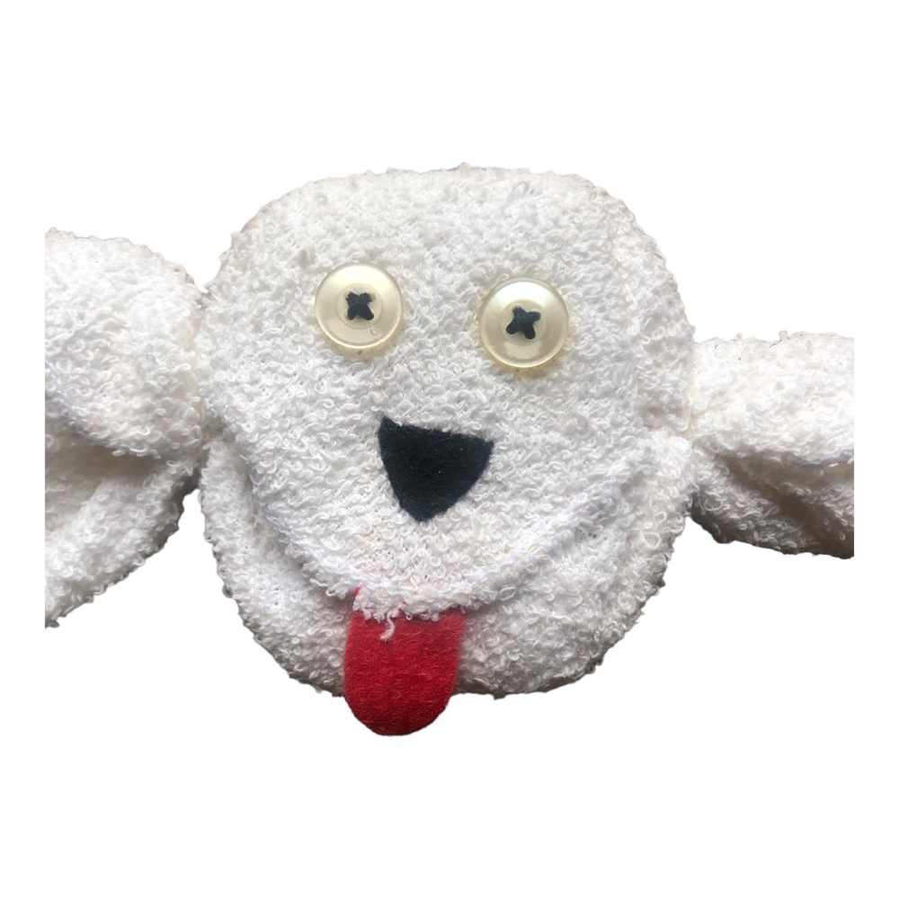 Craft: Cute Dog made from a Washcloth & Soap